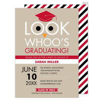 Red Owl Graduation Invitations