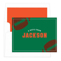 Football Foldover Note Cards