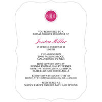 Circle Initials Shower Invitations