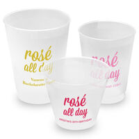 Personalized Rosé All Day Frosted Cups