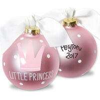 Little Princess Glass Ornament