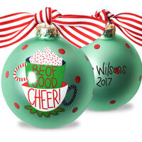 Good Cheer Glass Christmas Ornament