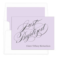 Just Baptized Folded Note Cards