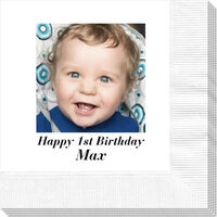 Design Your Own Full Color Kids Birthday Photo Napkins