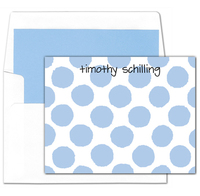 Blue Dot Flat Note Cards