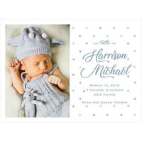 Say Hello Photo Birth Announcements