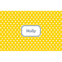 Yellow Polka Dot Placemats