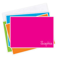 Caribbean Colorful Flat Note Card Collection