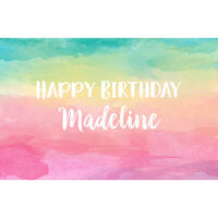 Rainbow Watercolor Placemats