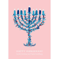 Hanukkah Menorah Flat Holiday Cards