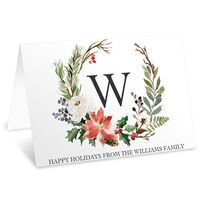 White Holiday Folded Gift Enclosures