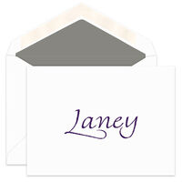 Finerhand Folded Note Cards  - Raised Ink