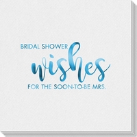 Bridal Shower Wishes Linen Like Napkins