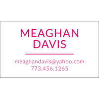 Davis Contact Cards - Raised Ink