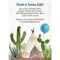Teepee Invitations