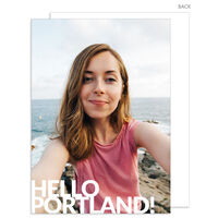 Vertical Hello Your City Photo Moving Announcements