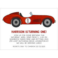 Race Car Invitations