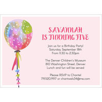 Tie-Dye Balloon Invitations