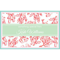 Sea Coral Flat Gift Enclosures