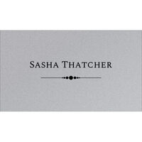 Ornamental Motif Double Sided Shimmer Contact Cards