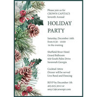 Holly Border Invitations