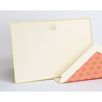 Downton Abbey Crown Bordered Boxed Flat Note Cards