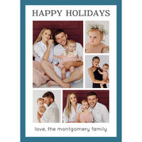 Colorful Bordered Holiday Photo Cards