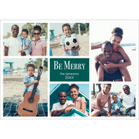 Be Merry Holiday Photo Cards