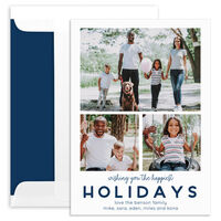 Bold Holidays Multi Photo Cards