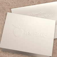Apple Foldover Note Cards
