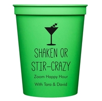 Shaken or Stir Crazy Stadium Cups