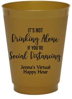 Social Distancing Colored Shatterproof Cups
