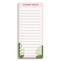 Tropical Leaves List Notepad