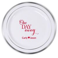 One Day Away Premium Banded Plastic Plates