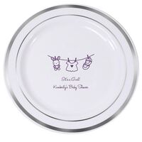 Toy Rabbit Clothesline Premium Banded Plastic Plates