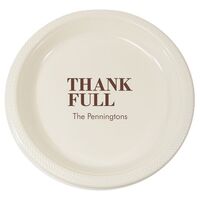 Thank Full Plastic Plates