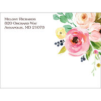 Large Rose Bunch Mailing Labels