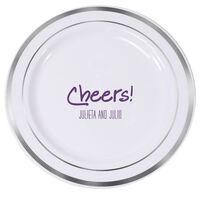 Studio Cheers Premium Banded Plastic Plates