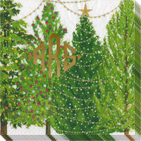 Christmas Trees with Lights Caspari Napkins