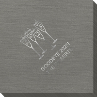 2025 New Years Glasses Bamboo Luxe Napkins