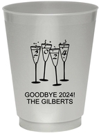 2025 New Years Glasses Colored Shatterproof Cups