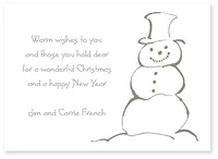 Little Snowman Holiday Card