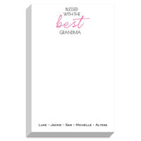 Blessed with the Best Grandma Chunky Notepad