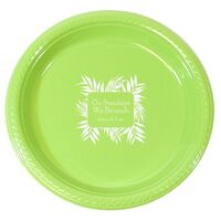 Palm Leaf Frame Plastic Plates