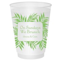 Palm Leaf Frame Shatterproof Cups