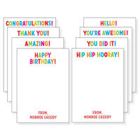Bright and Fun All Occasion Flat Gift Cards