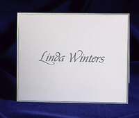 Silver Premier Silhouette Note Cards